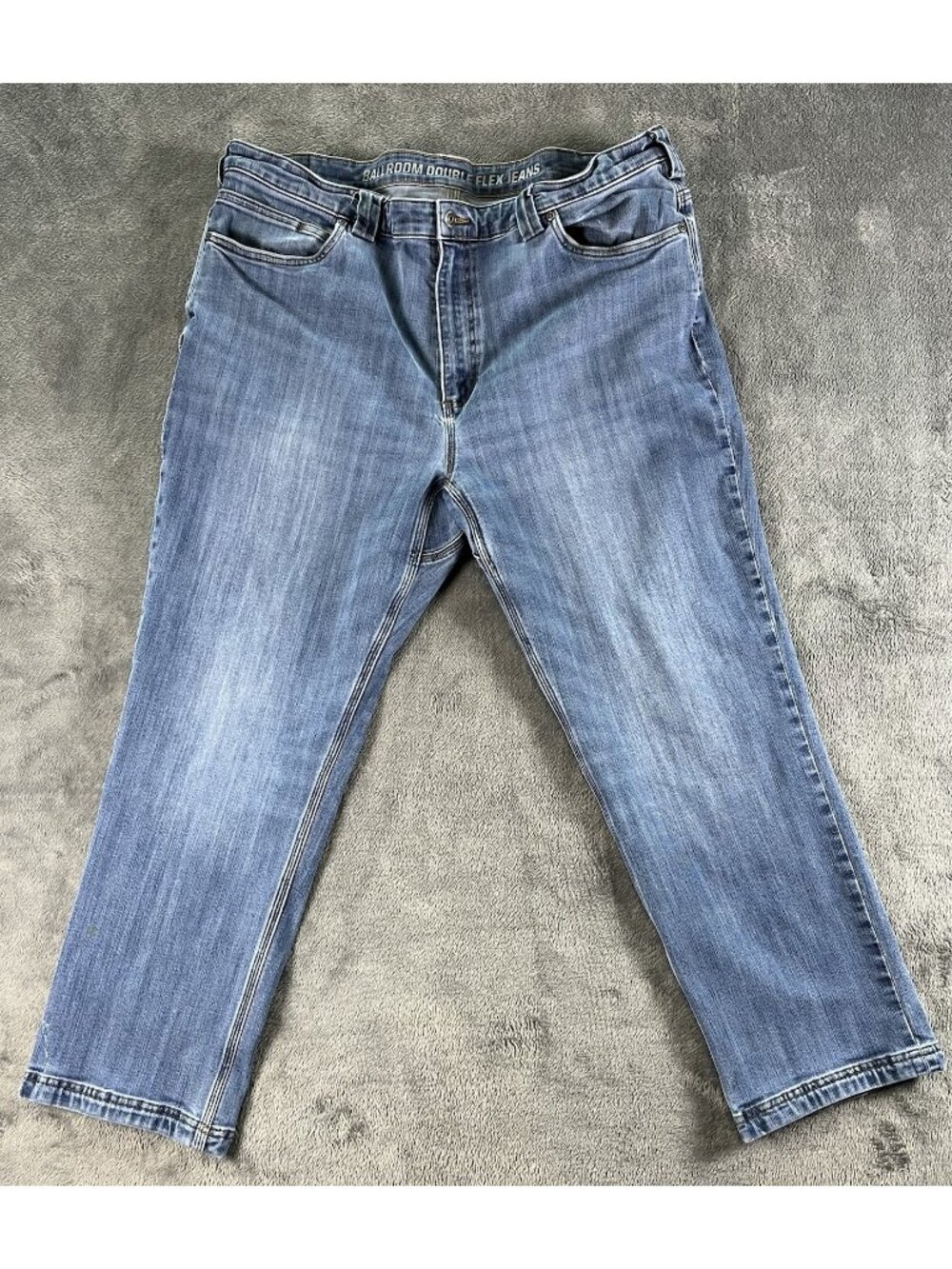 Duluth Trading Jeans Men's 42x30 Ballroom Double Flex Relaxed Straight Denim
